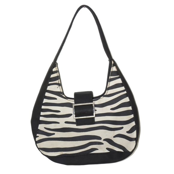 VINTAGE Hato Hasi Zebra Mini Shoulder Bag - Picture 1 of 3